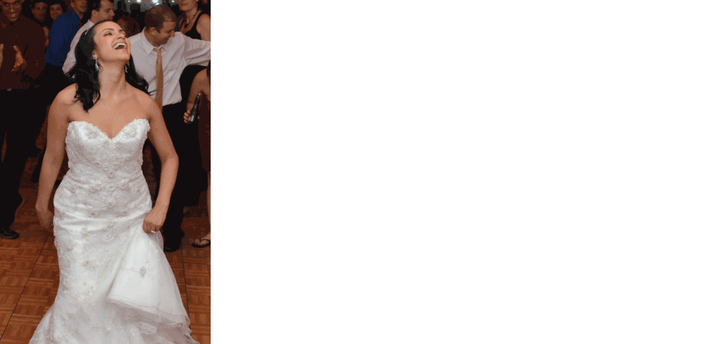 Bride enjoying the A2Z Experience